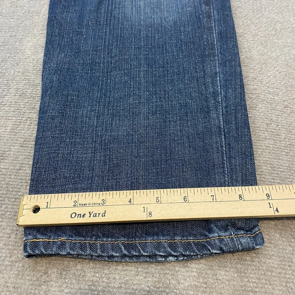 Levis 550 Jeans Mens 38x29 Classic Fit Blue Baggy Distressed Denim Whiskered